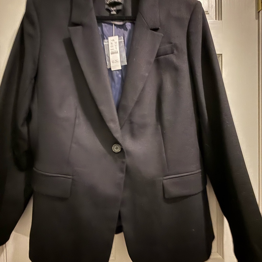 J. Crew Women's Helena Black Wool Blazer NWT